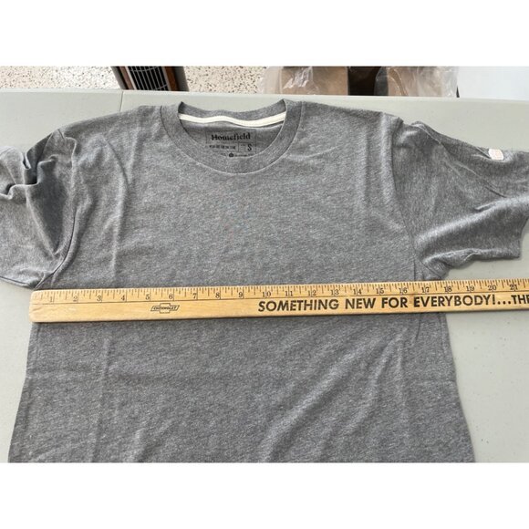 Homefield Crewneck Short Sleeve TShirt Mens S Heather Gray Cotton Polyester Tee - Picture 5 of 6